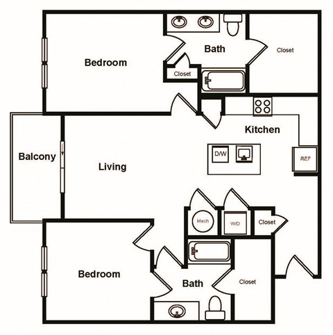 B3 Floor Plan at Stadium Walk By Windsor, Atlanta
